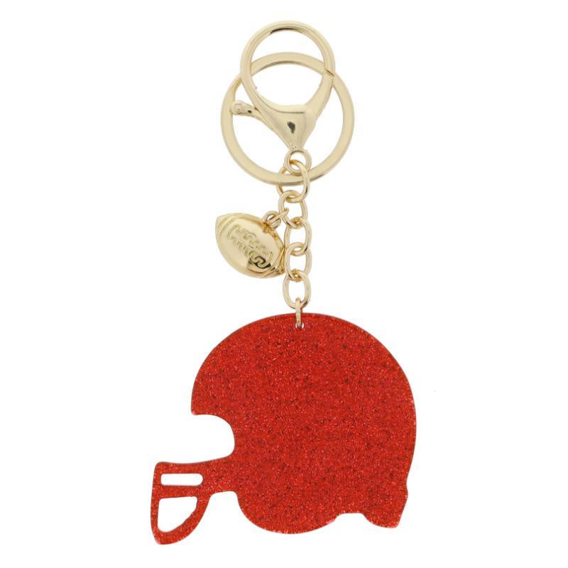 Red Helmet Keychain