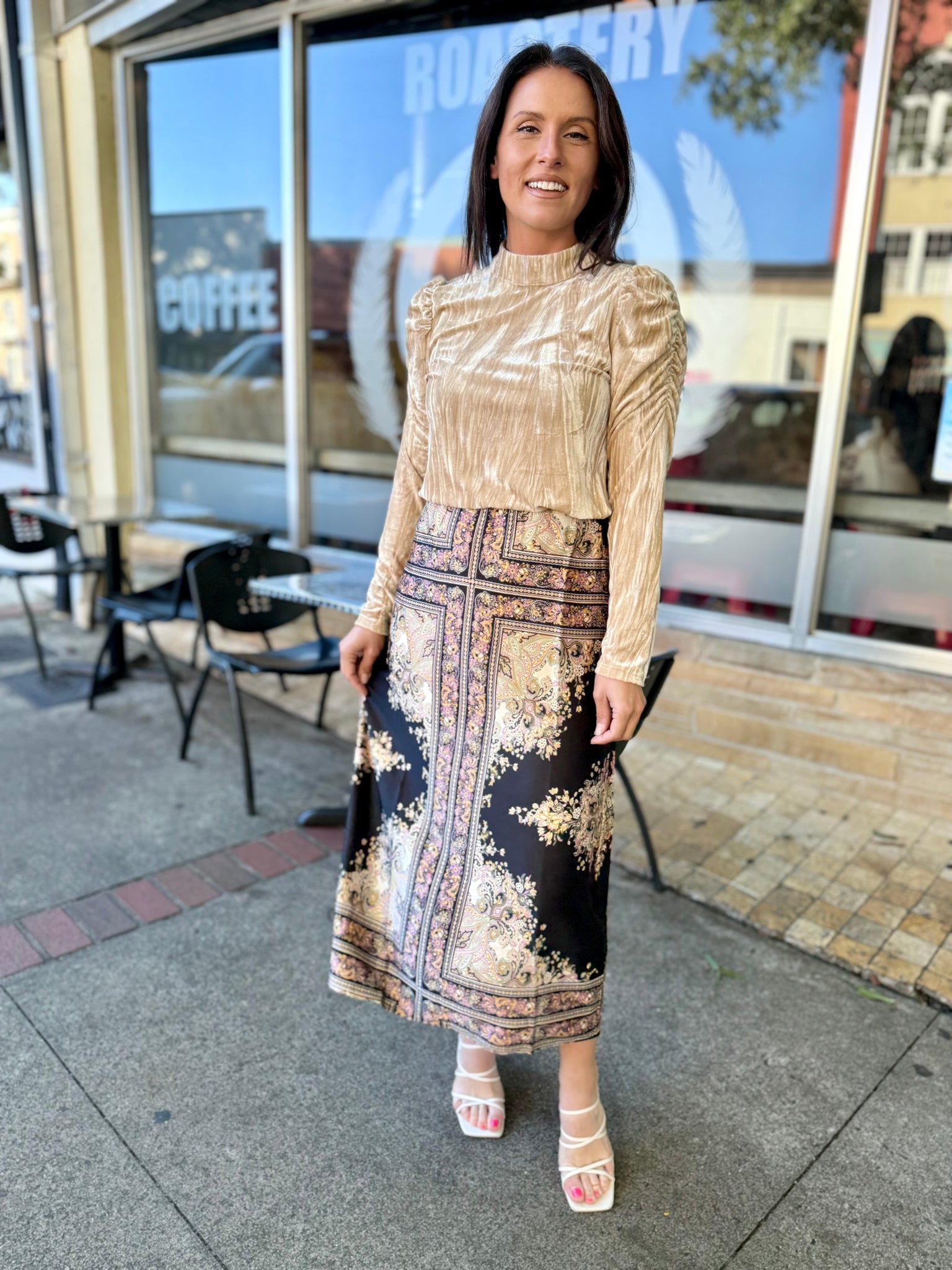 Desert Mirage Midi Skirt