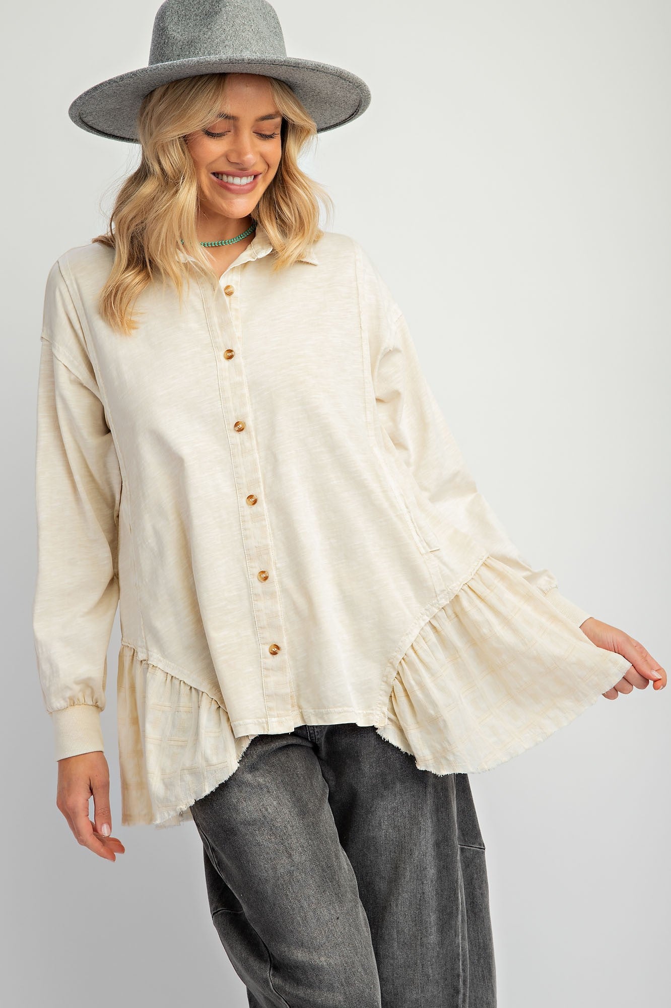 Earthy Vibes Mineral Washed Tunic