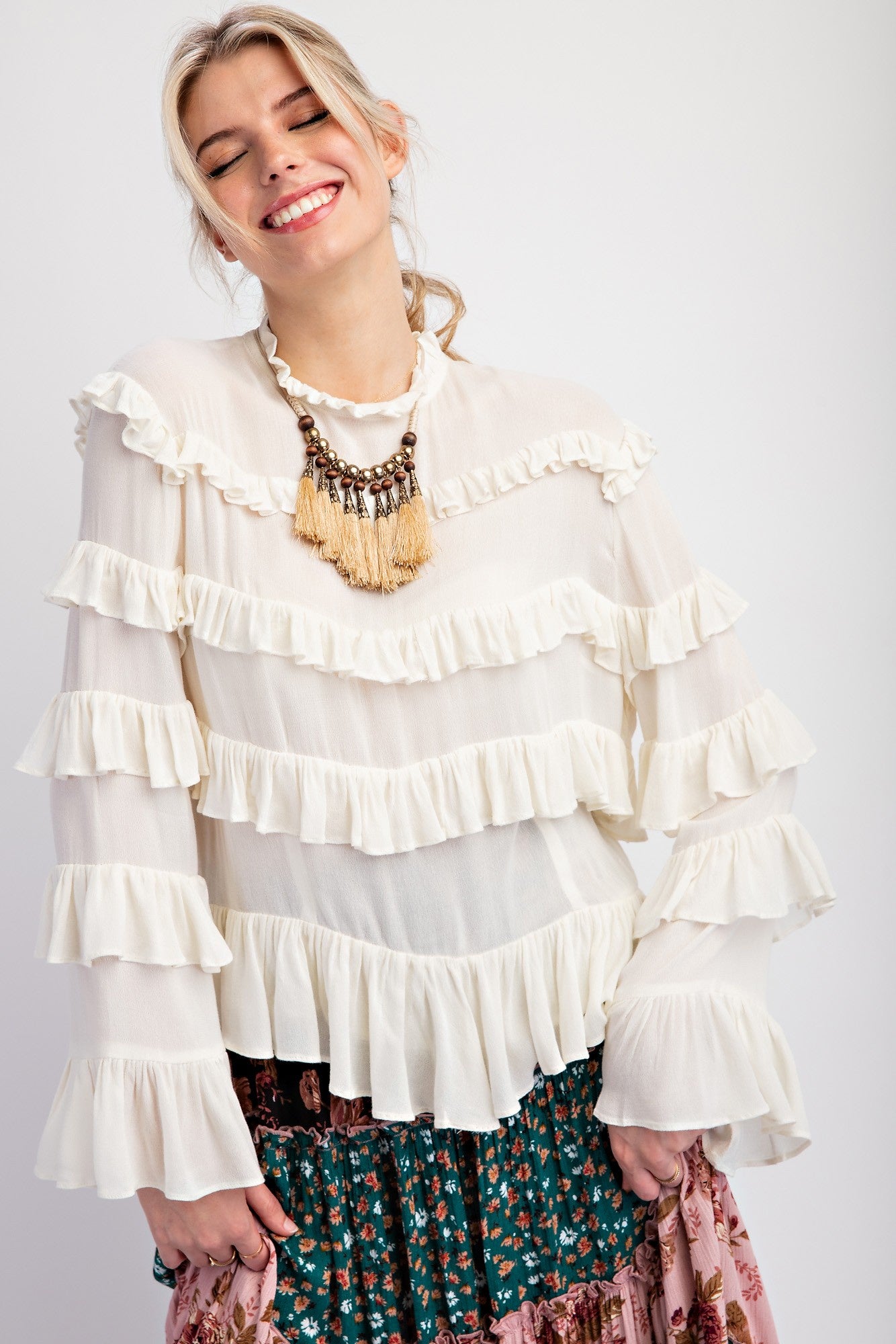 Effortless Elegance Tiered Blouse