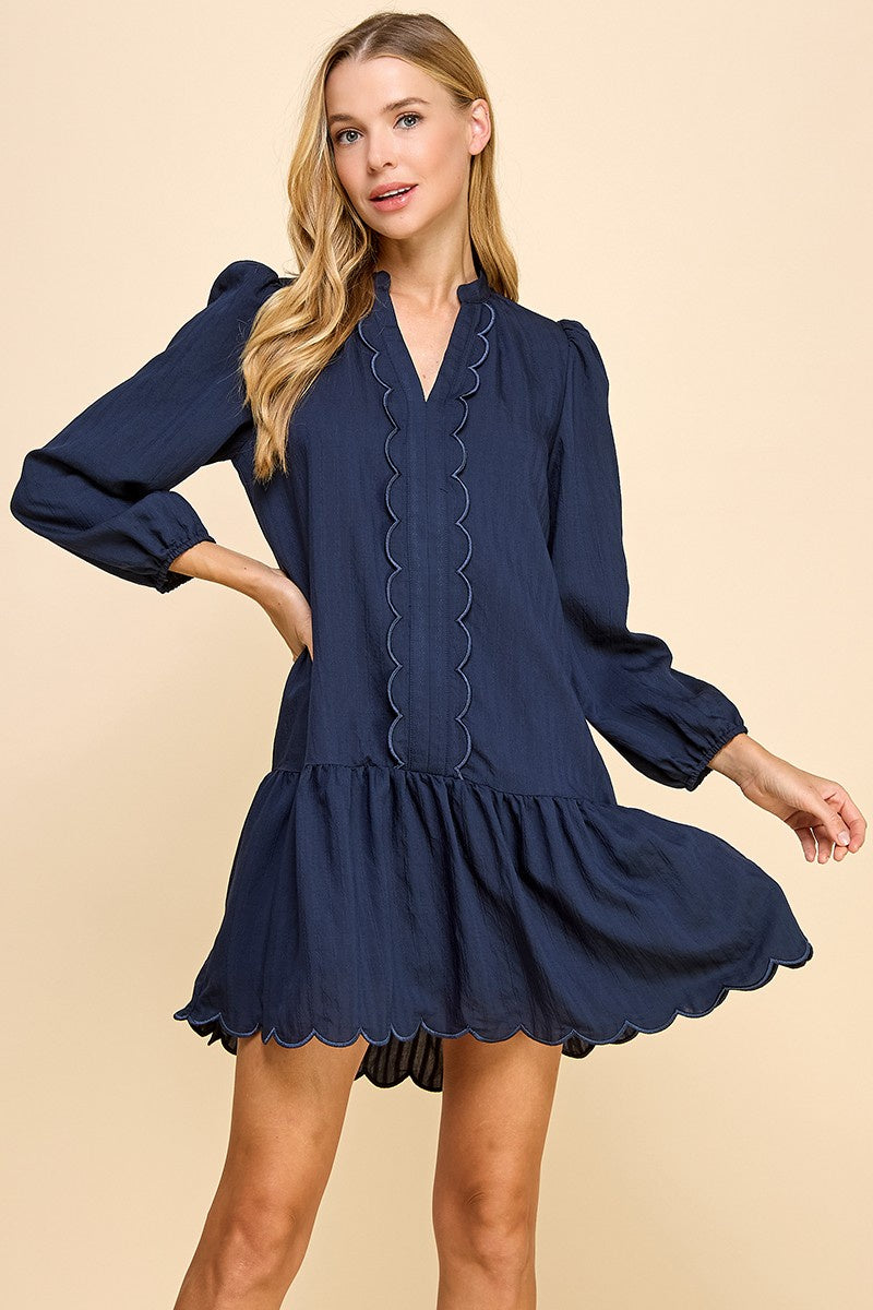 Scalloped Grace Dress