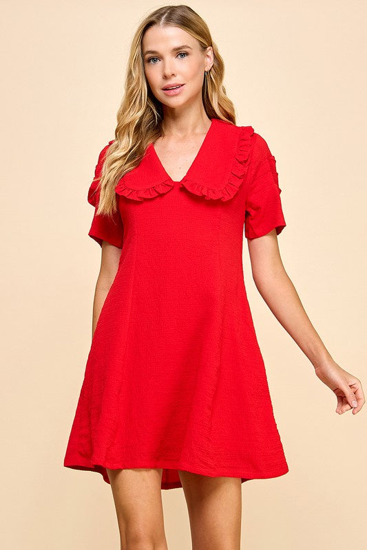 Scarlet Charm Peter Pan Dress