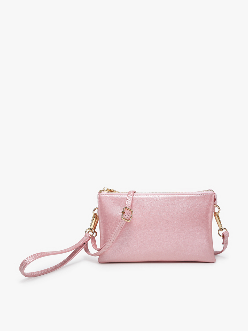 Riley Crossbody Wristlet - Rose Quartz