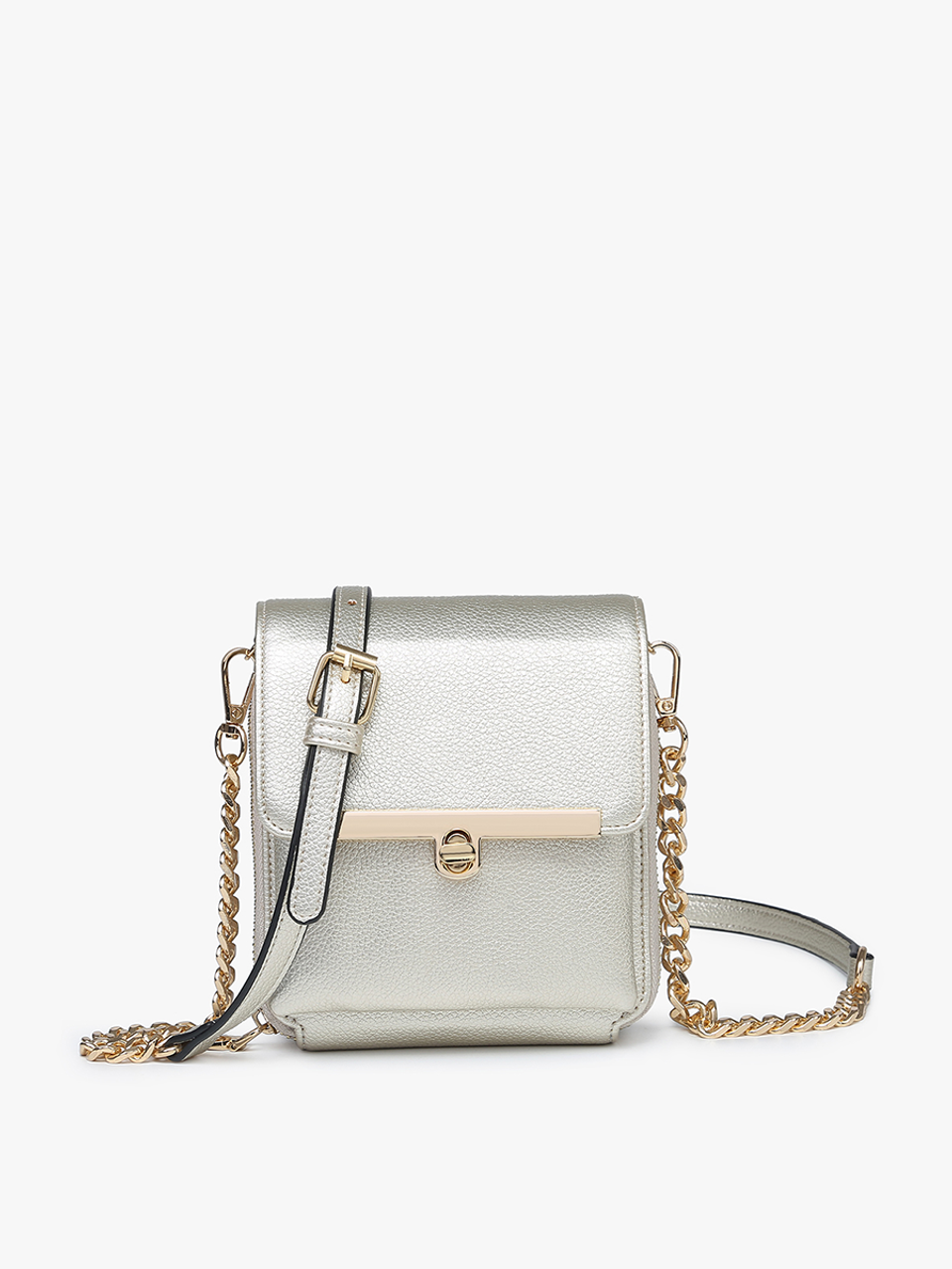 Odette Square Crossbody - Light Gold