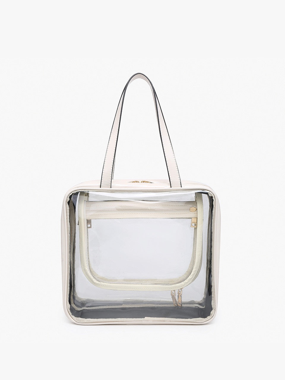 Rae Clear Cosmetic Bag - Off White