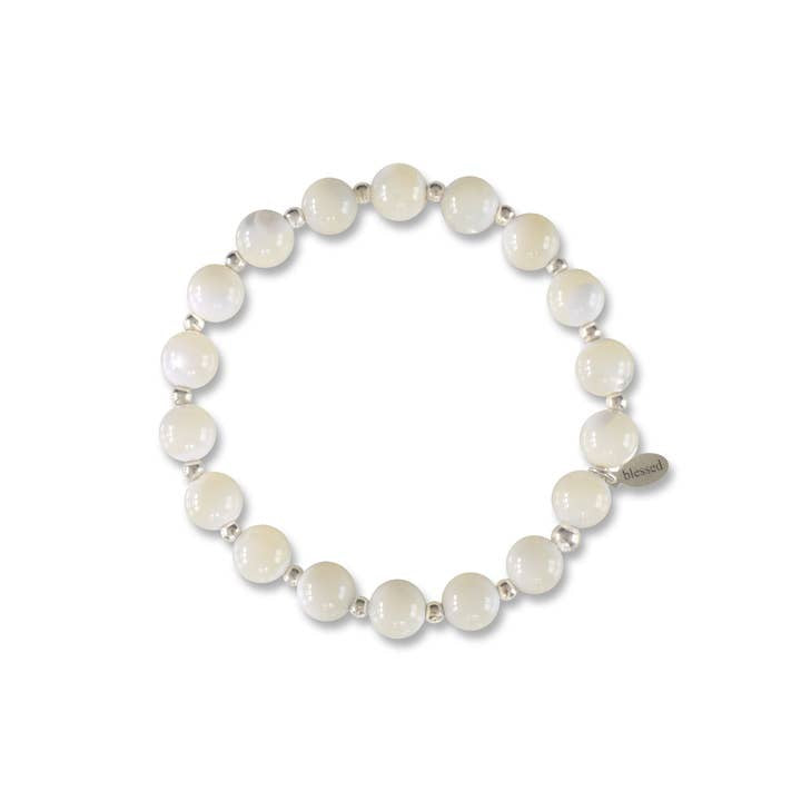 Count Your Blessings Mother of Pearl Bracelet