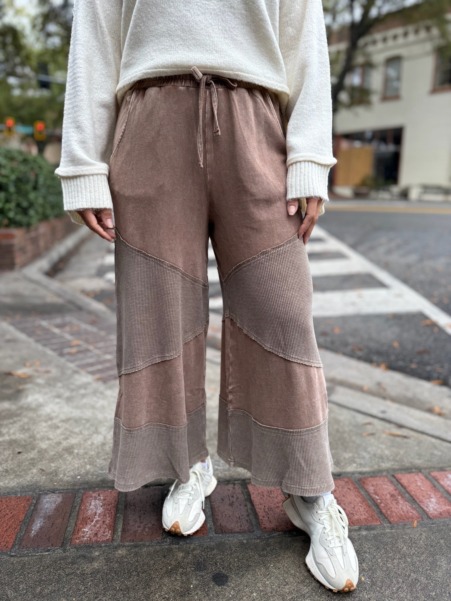 Comfy Chic Terry Wide-Leg Pants