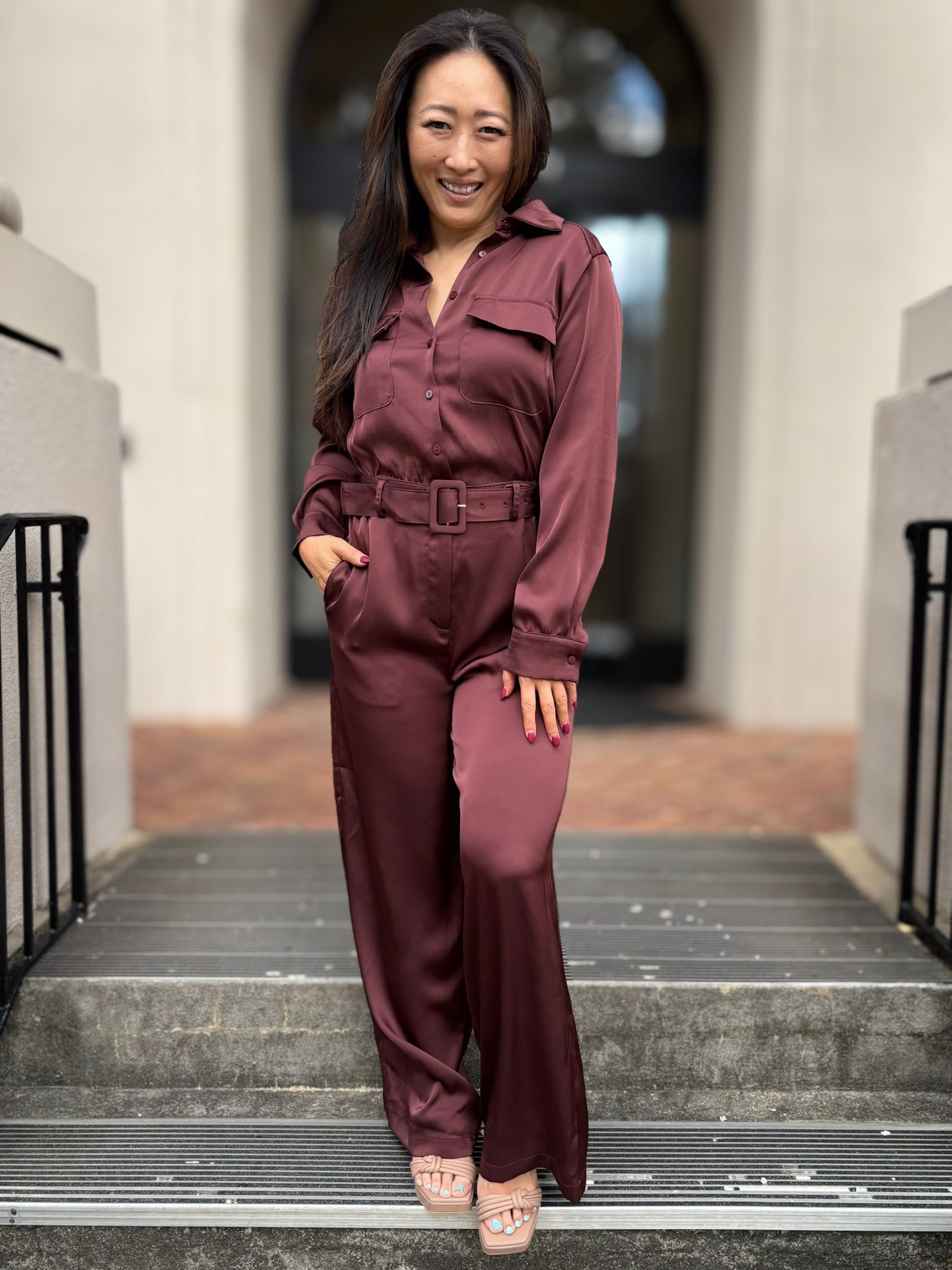 Indulgent Satin Jumpsuit