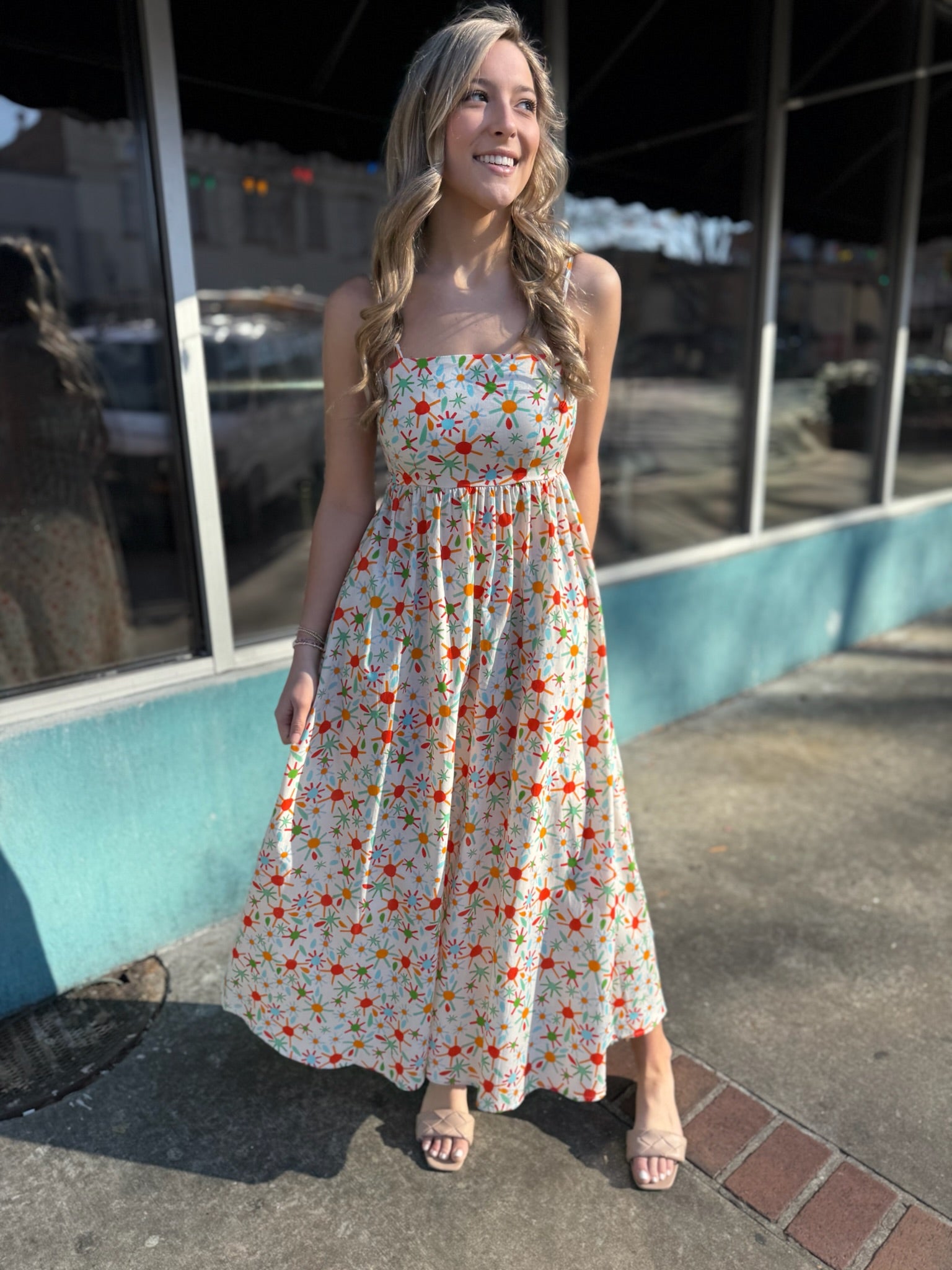 Aegean Daisy Maxi Dress