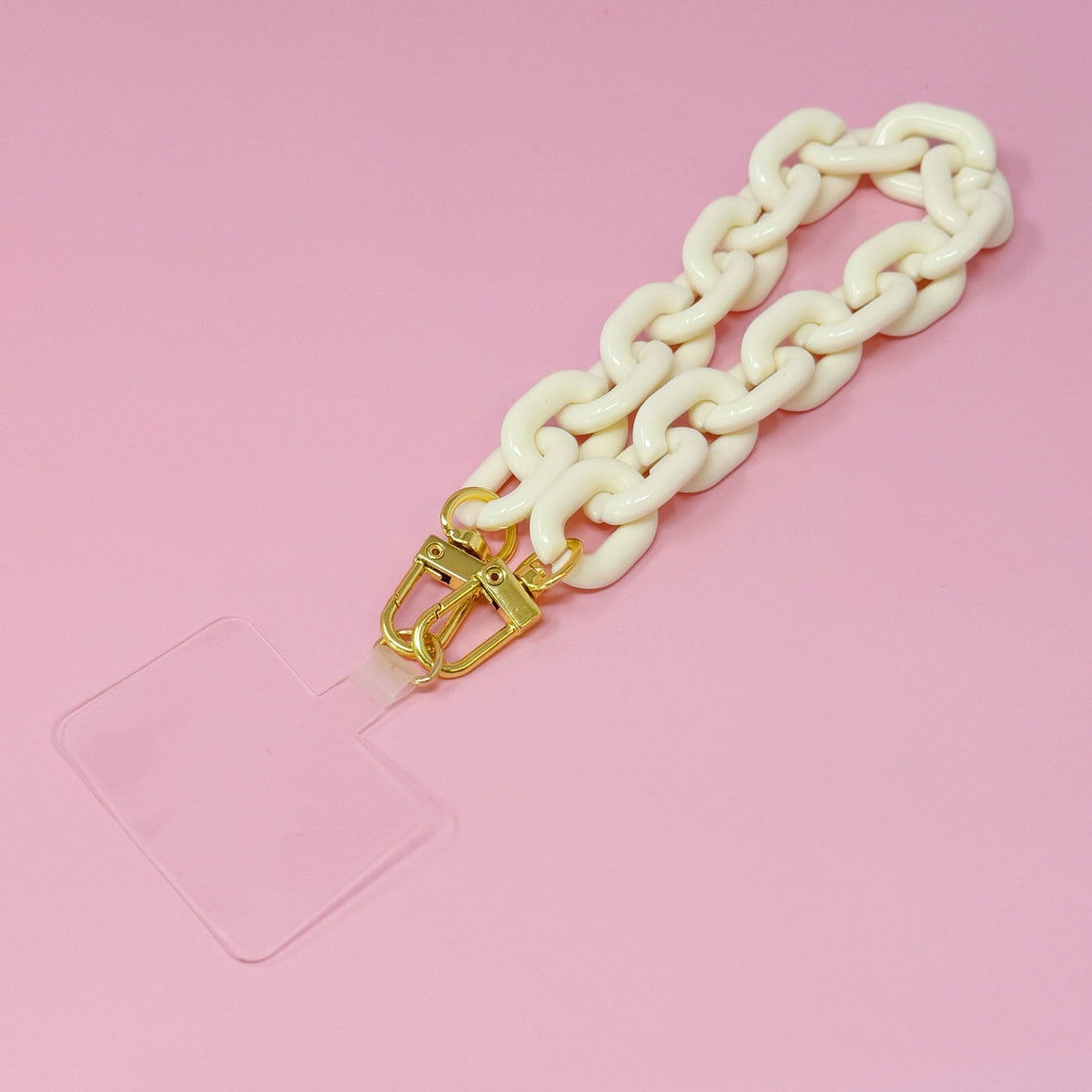 White Luxe Utility Lanyard