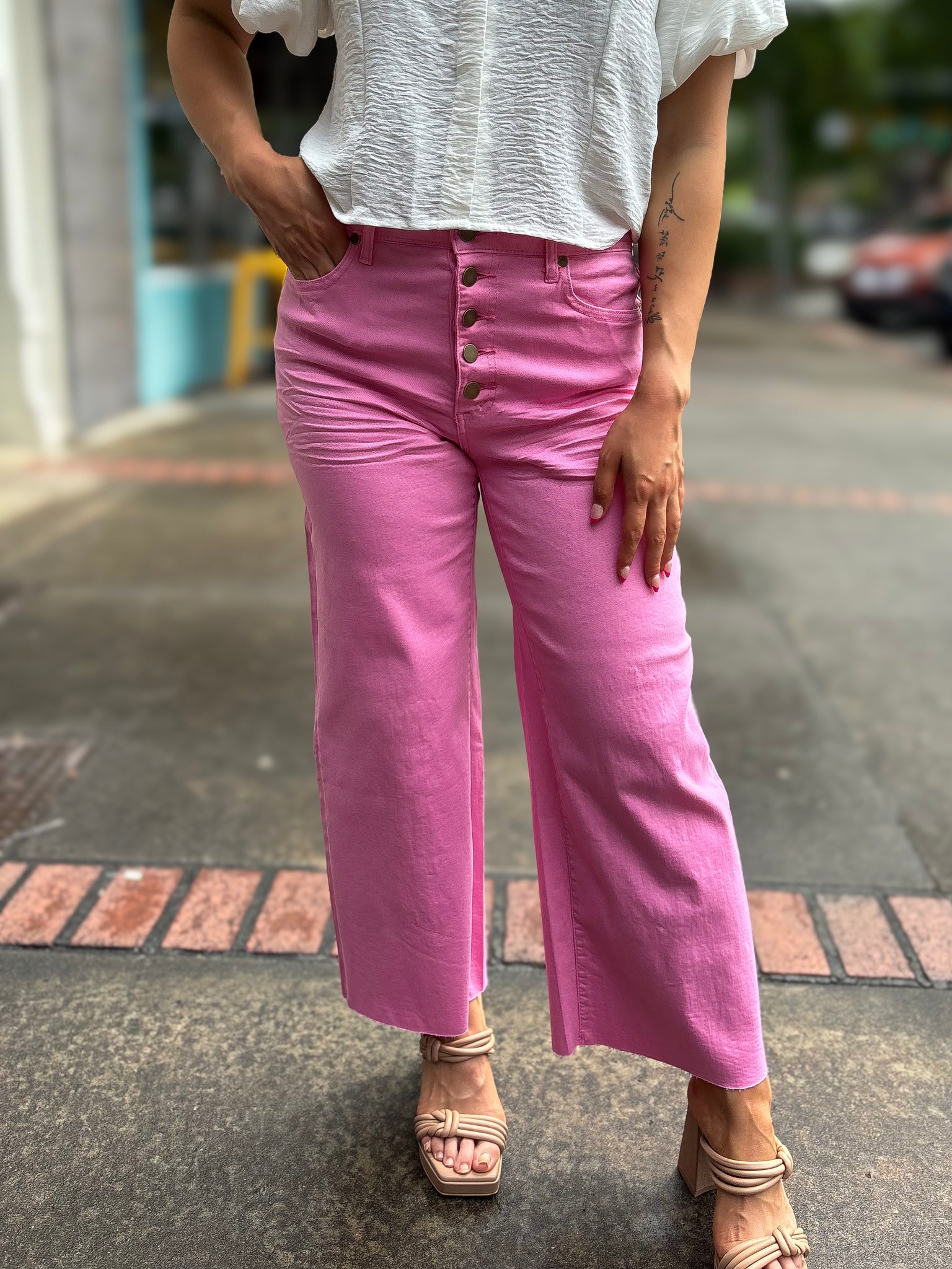 Barbie Girl Wide Leg Jeans