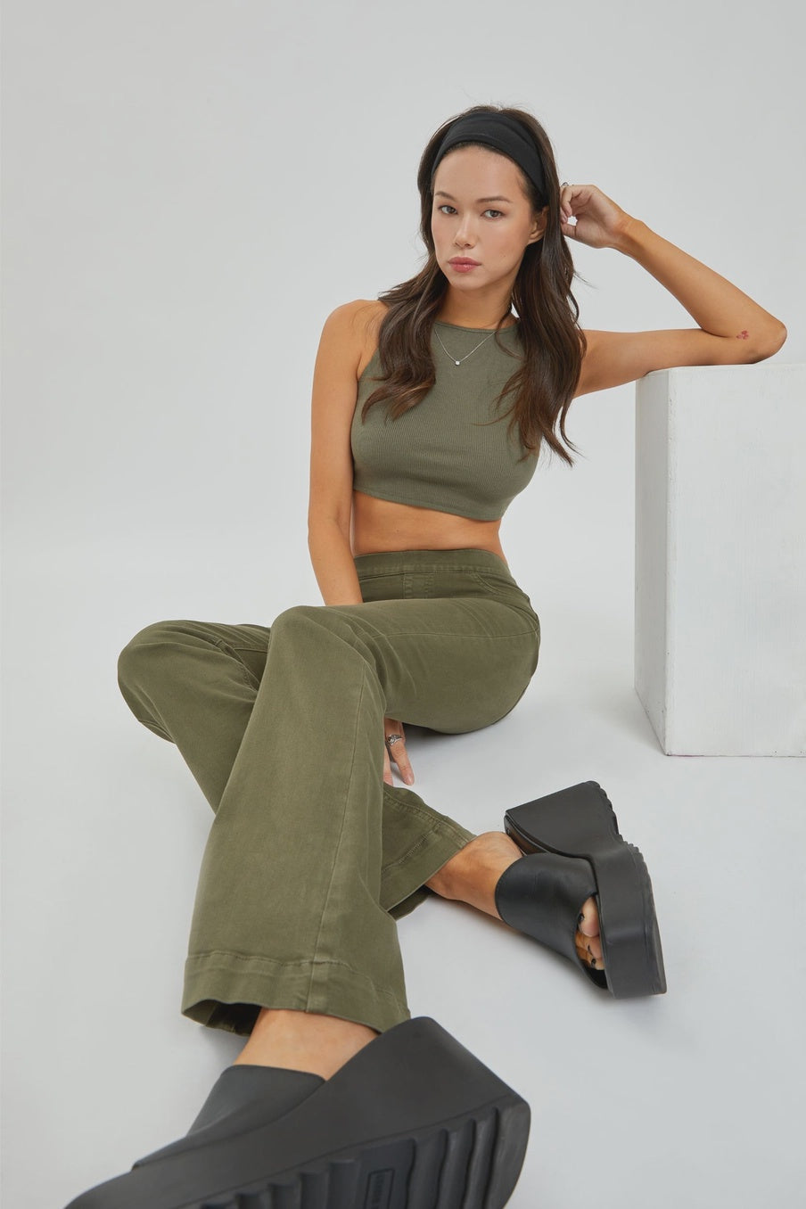 My Love Flare Jeans - Military