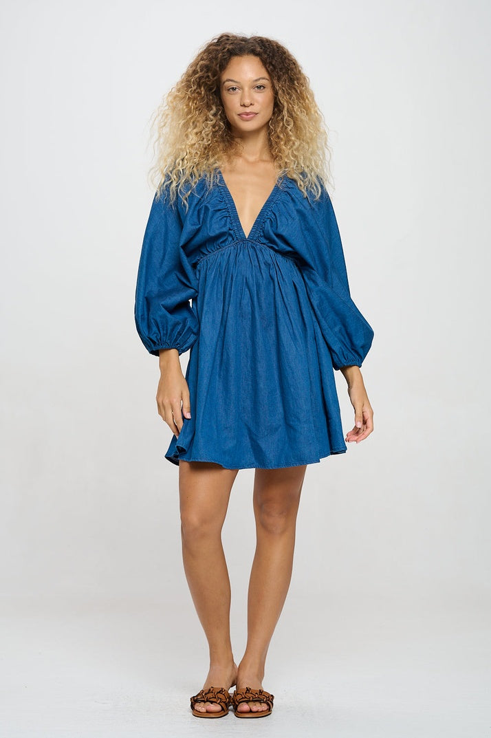 Blue Skies Chambray Dress