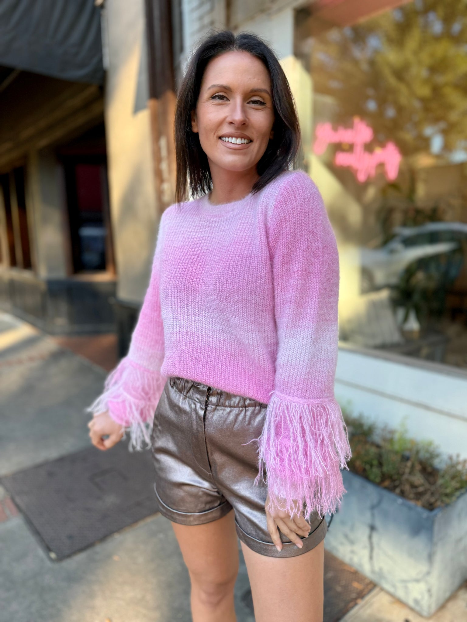 Blushing Whimsy Sweater