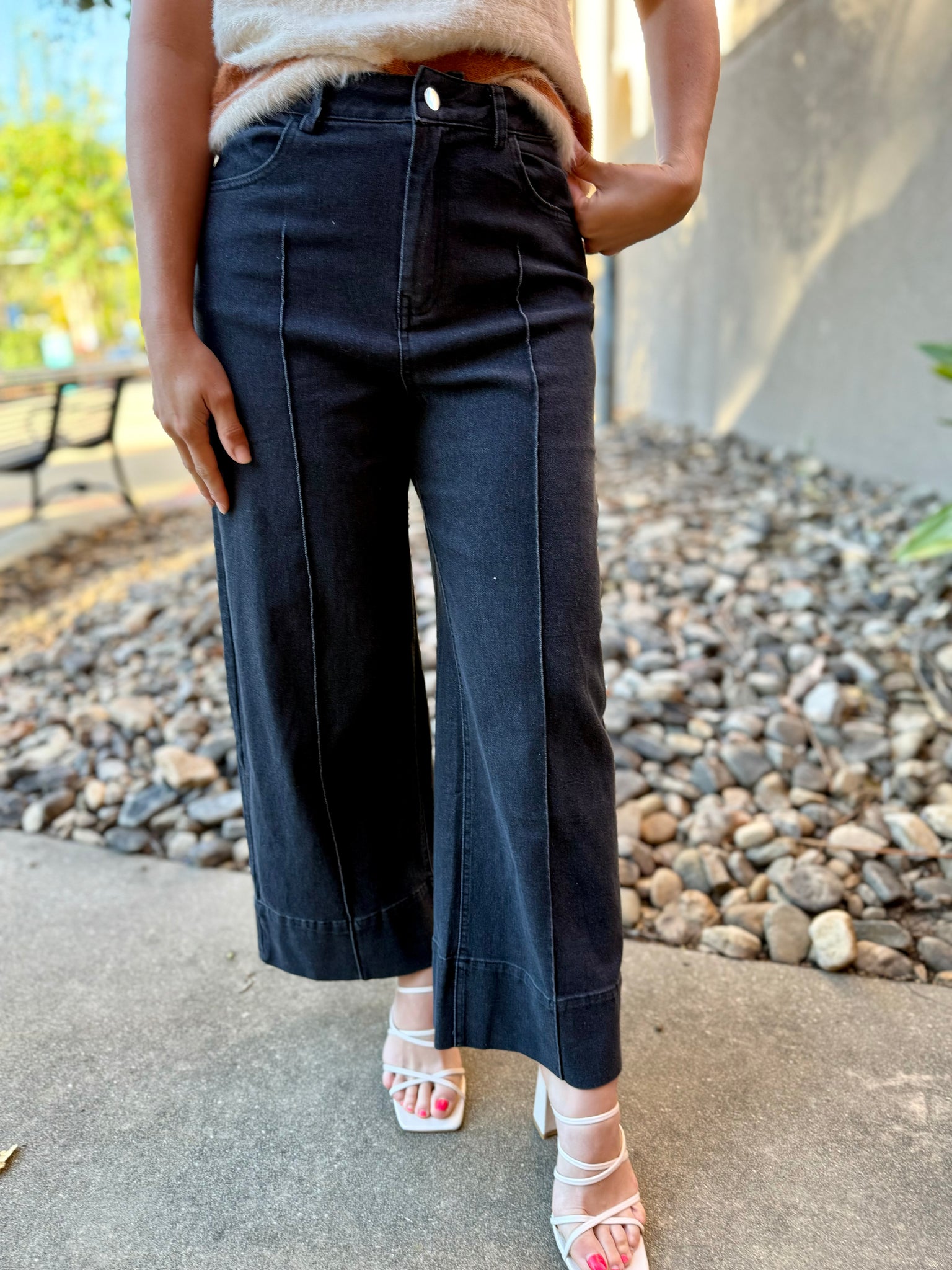 City Chic Wide Leg Pants