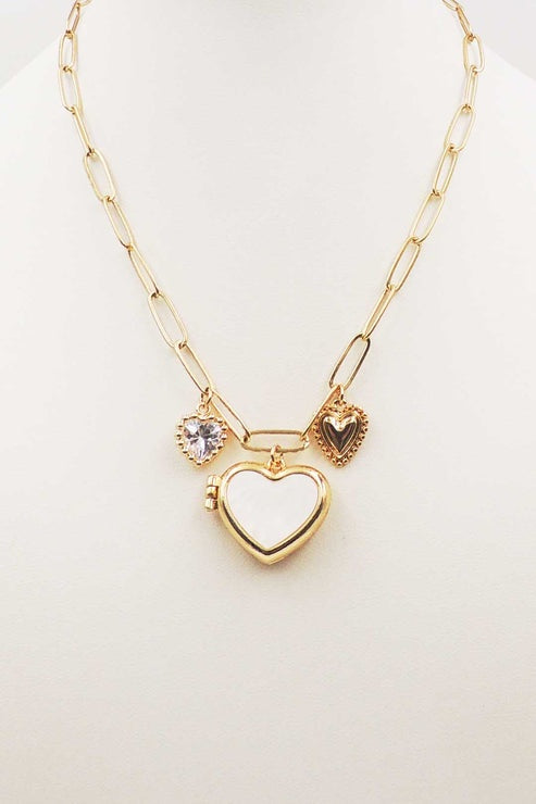 Eternal Heart Charm Necklace