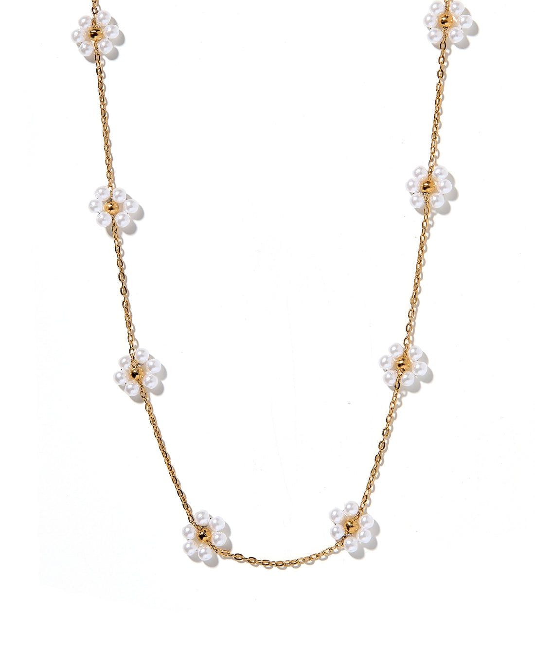 Gracie Pearl Flower Necklace