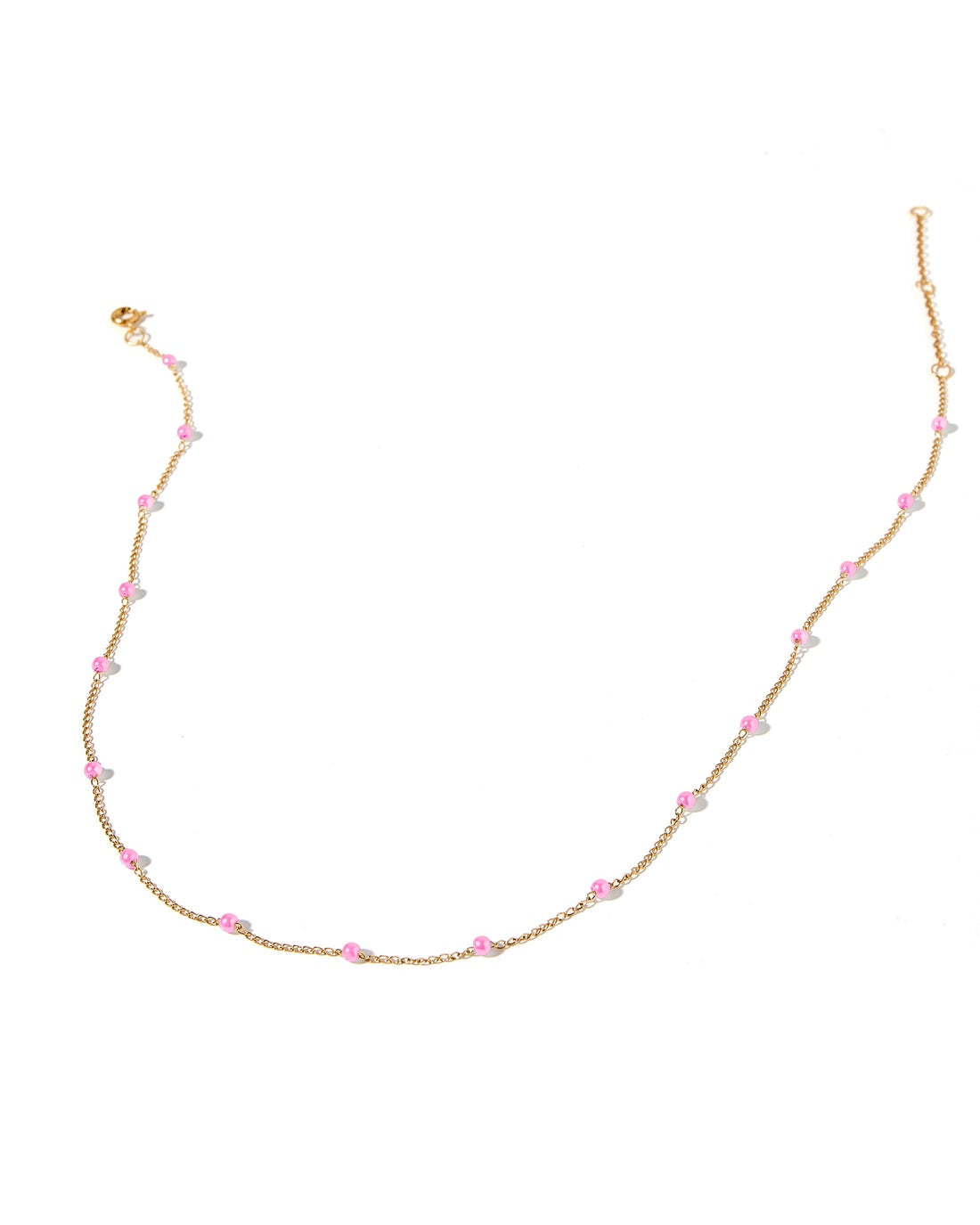 Dabney Pink Beaded Necklace