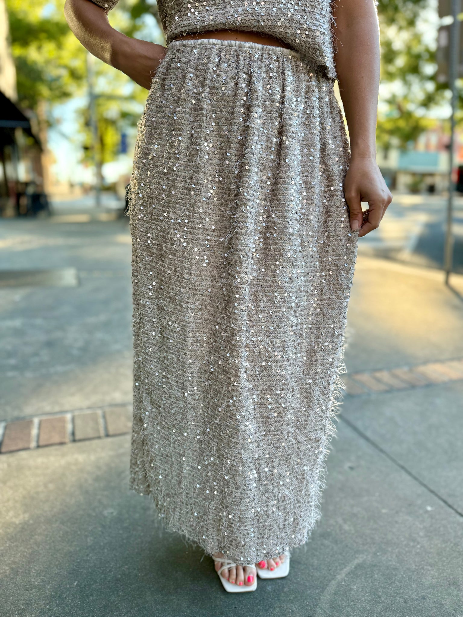 Twinkle Twinkle Midi Skirt