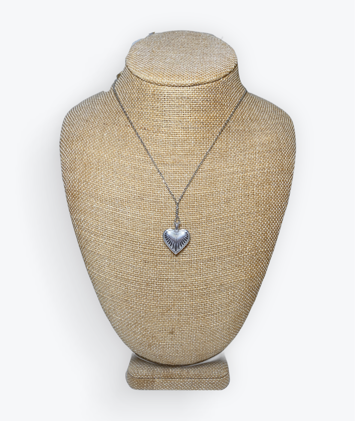 Silver Heart Charm Necklace