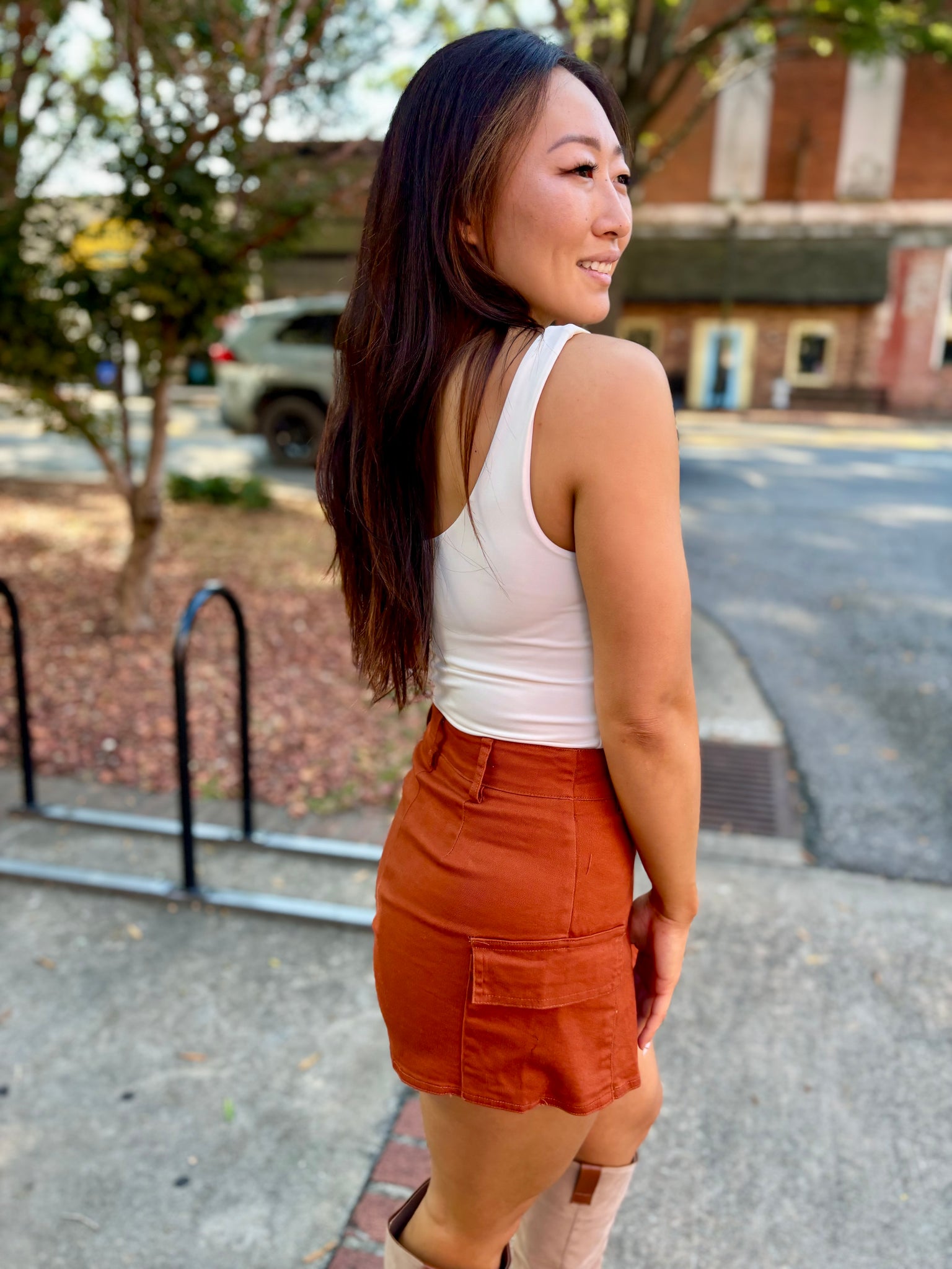 Autumn Spice Wrap Skort