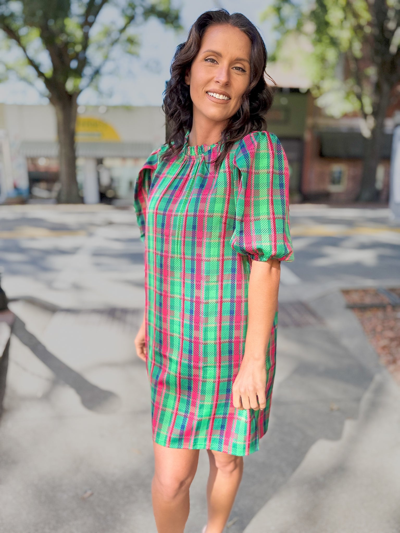 Libby Plaid About You Dress