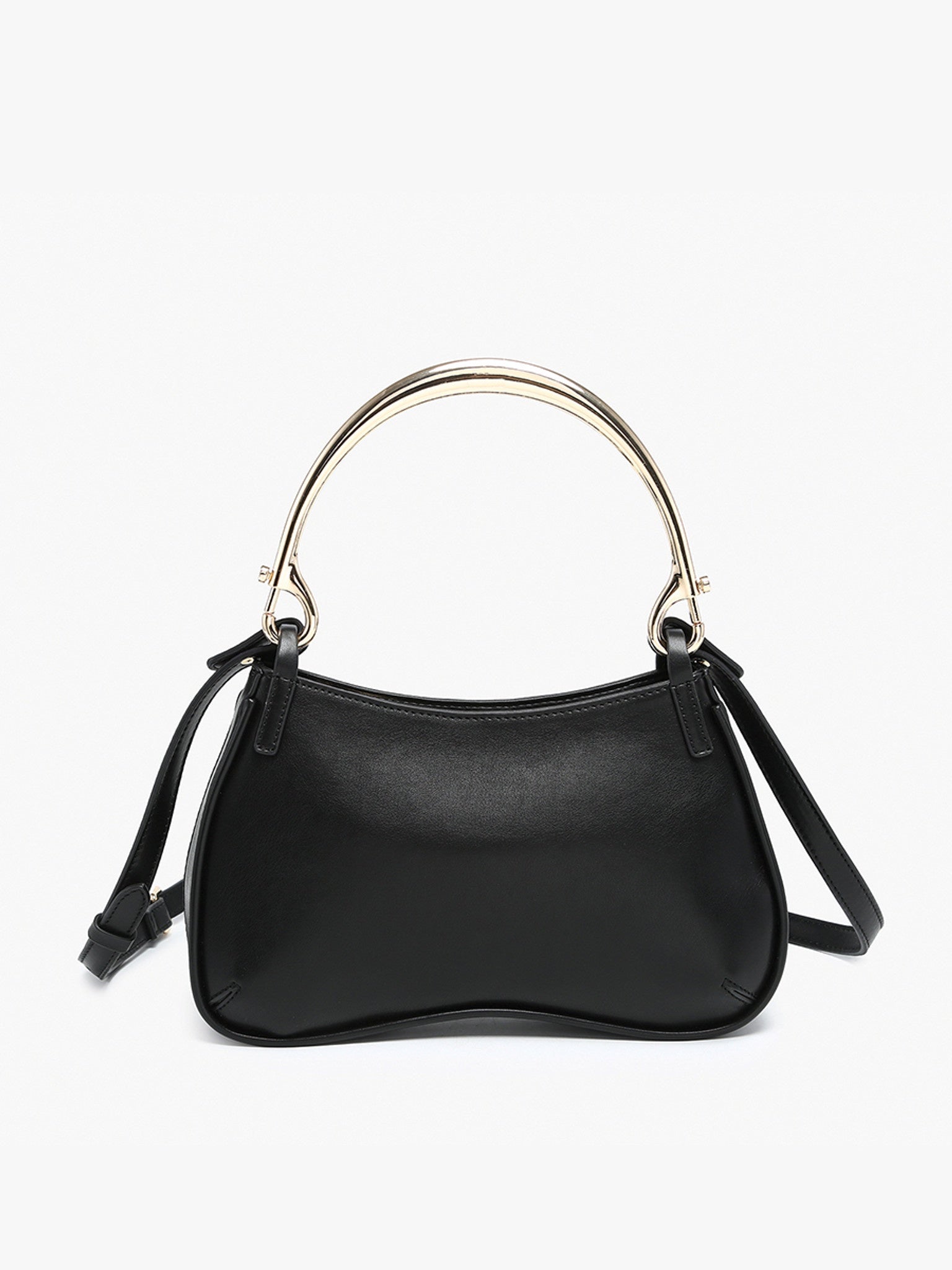 Brisbane Curved Crossbody/Shoulder Bag - Black