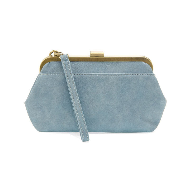 Vivie Kisslock Convertible Crossbody Wristlet - Cool Blue