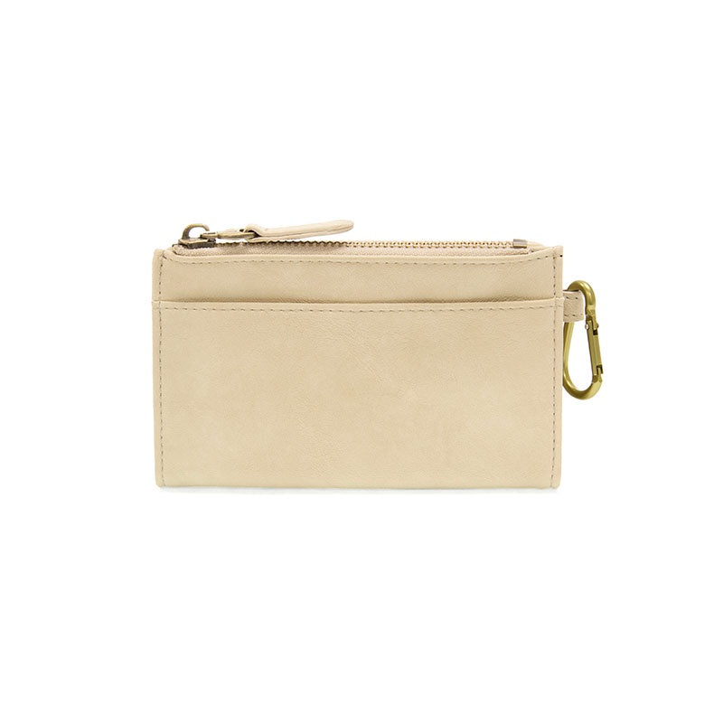 Bobbie Bifold Wallet With Carabiner - Linen