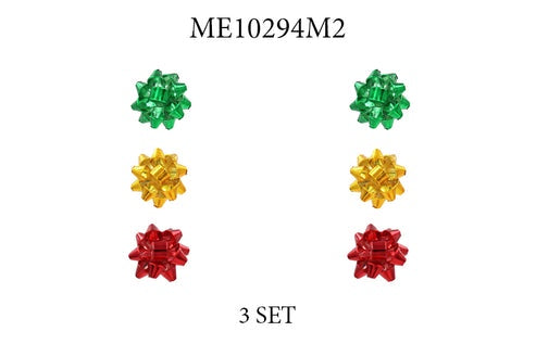 Holiday Sparkle Trio: Christmas Earring Set