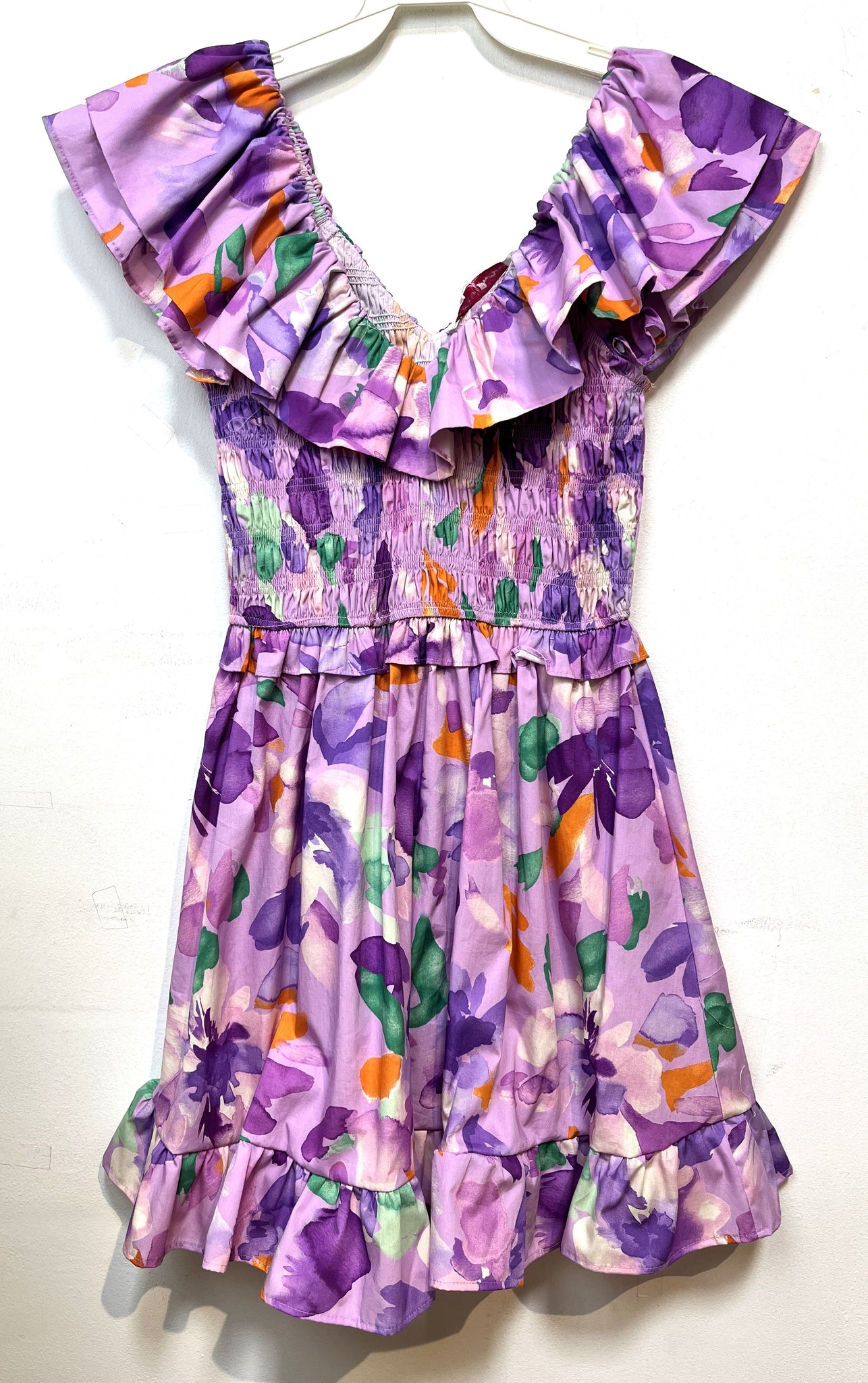 Lilac Dreamscape Short Dress