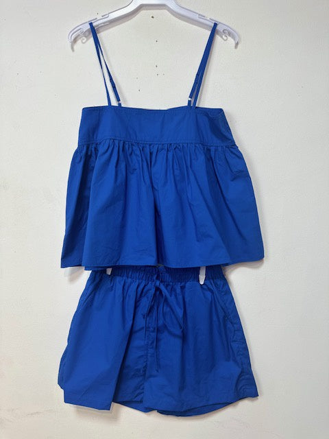 Aegean Blue Tiered Camisole Top