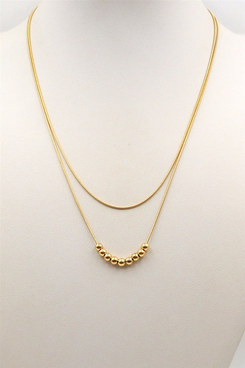 Effortless Charm Ball Layer Necklace