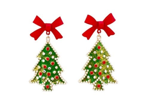 Jolly Green Tree Earrings