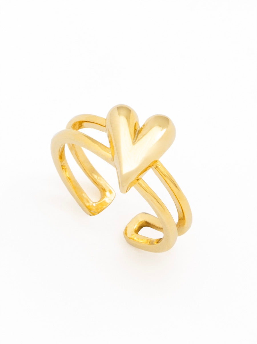 Hearts Aligned Adjustable Ring