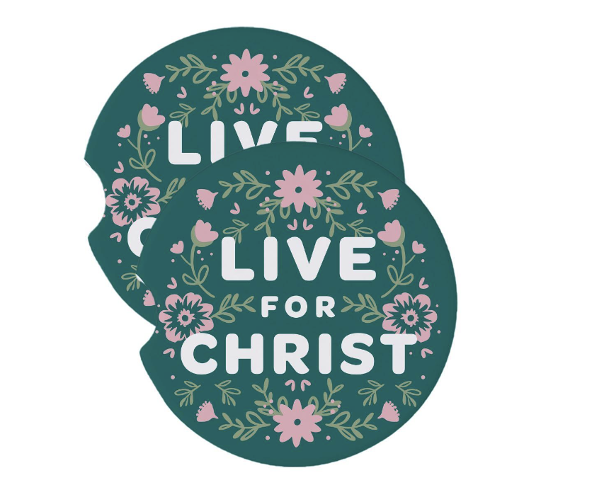 Car Coaster-Live For Christ