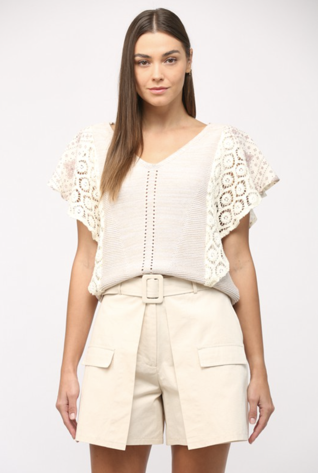 Boho Breeze Flutter Sleeve Top