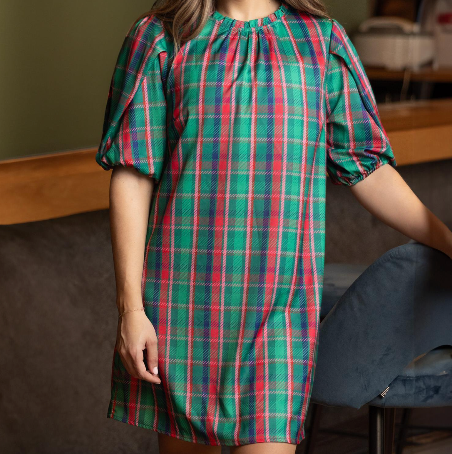 Libby Plaid About You Dress