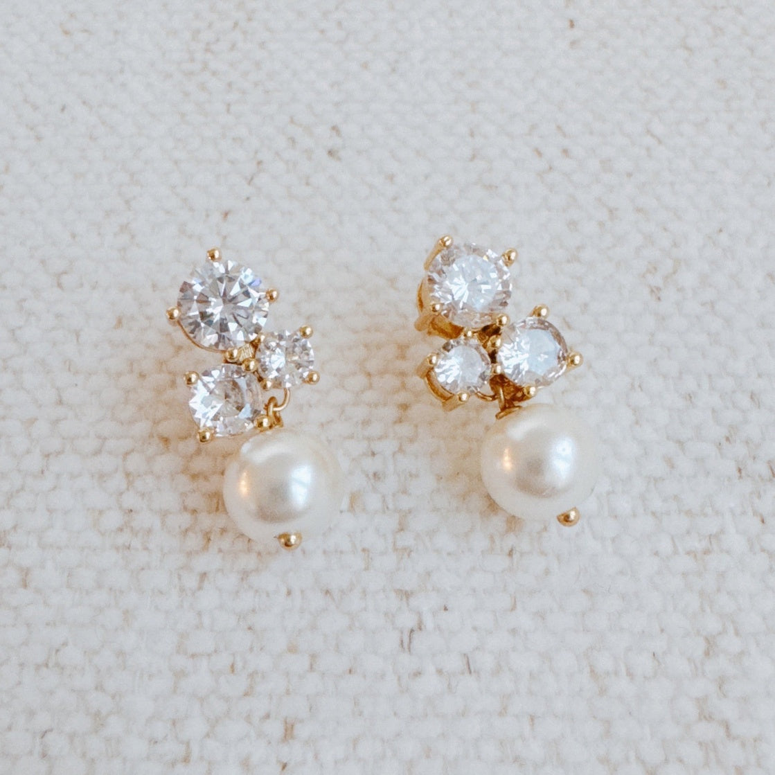 Luminous Pearl Spark Drop Earrings