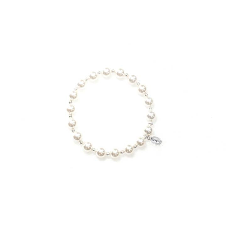 Count Your Blessings White Pearl Bracelet