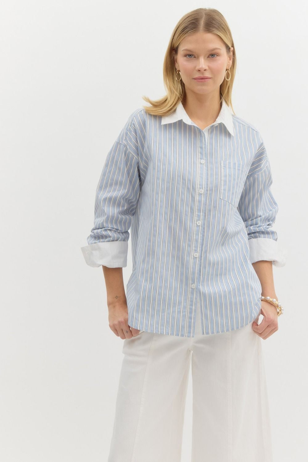 Timeless Stripes Button-Down Shirt