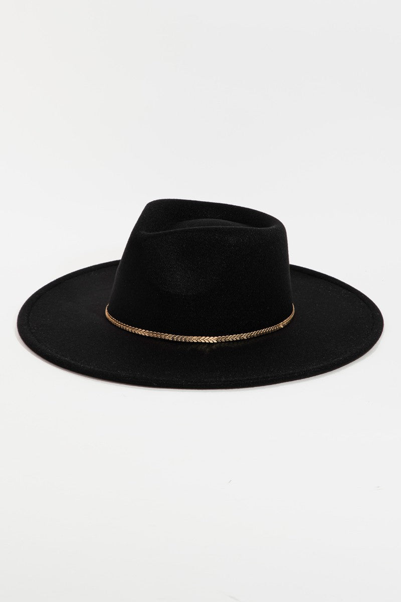 Chevron Chain Fedora Hat