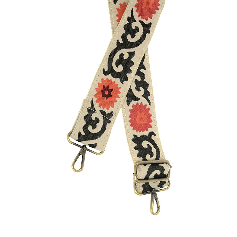 Cream Floral Strap